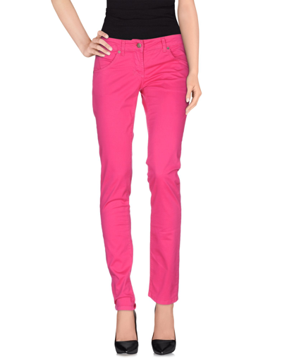Shop Exte Woman Pants Fuchsia Size 31 Cotton, Elastane In Pink