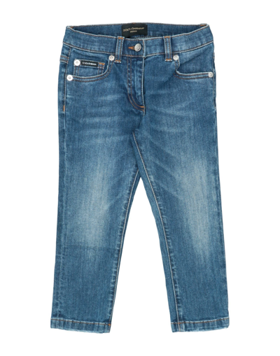 Shop Dolce & Gabbana Toddler Girl Jeans Blue Size 7 Cotton, Elastane