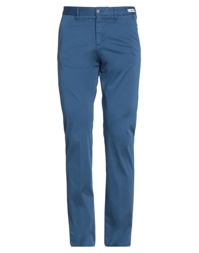 Shop Paul & Shark Man Pants Pastel Blue Size 30 Cotton, Elastane