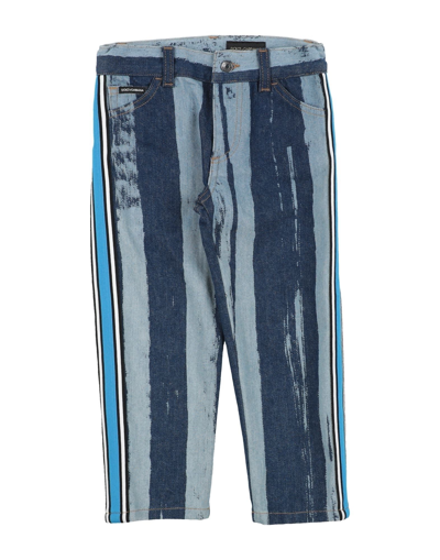 Shop Dolce & Gabbana Toddler Boy Jeans Blue Size 7 Cotton, Elastane, Bovine Leather