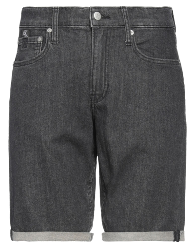 Calvin Klein Jeans Est.1978 Denim Shorts In Black