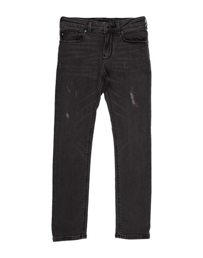 Shop Emporio Armani Toddler Boy Jeans Grey Size 6 Cotton, Elastane