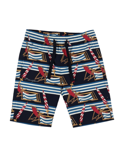 Dolce & Gabbana Toddler Boy Shorts & Bermuda Shorts Midnight Blue Size 4 Cotton In Blue