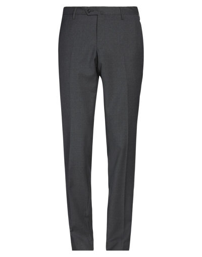 Shop Angelo Nardelli Man Pants Lead Size 46 Virgin Wool In Grey