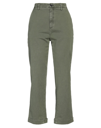 Shop Department 5 Woman Pants Military Green Size 26 Cotton, Elastane