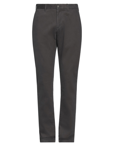 Shop Gant Man Pants Lead Size 34w-34l Cotton, Elastane In Grey