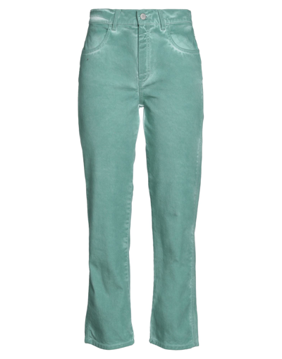 Shop Roseanna Woman Pants Green Size 2 Cotton