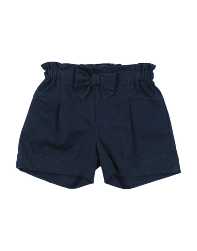 Shop Aletta Newborn Girl Shorts & Bermuda Shorts Midnight Blue Size 3 Cotton, Lycra