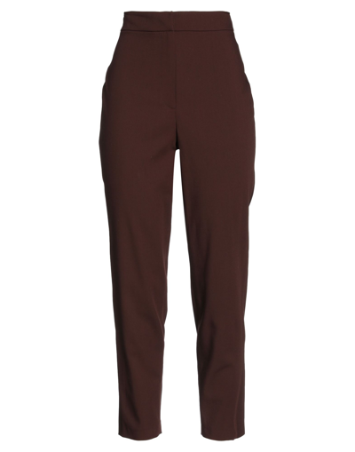Shop Federica Tosi Woman Pants Brown Size 6 Viscose, Wool, Elastane