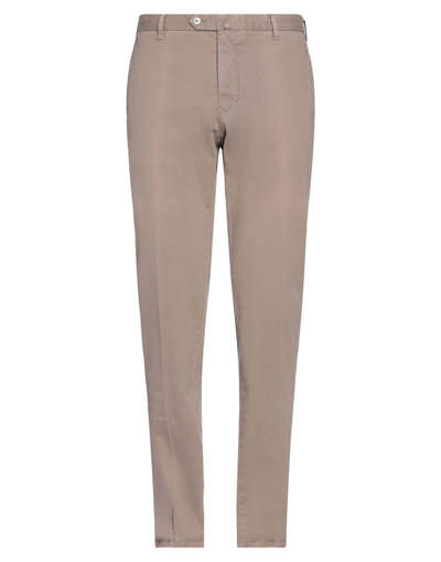 Shop Gio Zubon Man Pants Light Brown Size 40 Cotton, Elastane In Beige