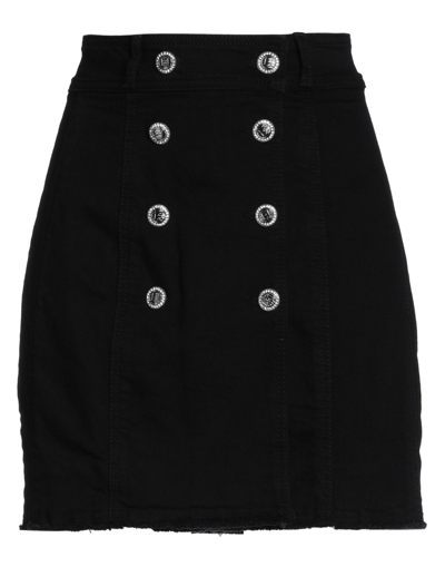 Shop Liu •jo Woman Mini Skirt Black Size 31 Cotton, Elastane