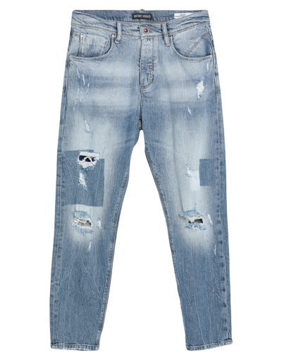 Shop Antony Morato Man Denim Pants Blue Size 31 Cotton, Elastane