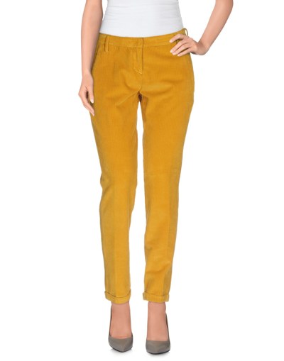 Shop Jacob Cohёn Woman Pants Ocher Size 27 Cotton, Viscose, Elastane In Yellow