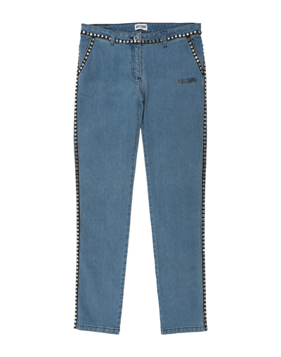 Shop Moschino Teen Jeans In Blue