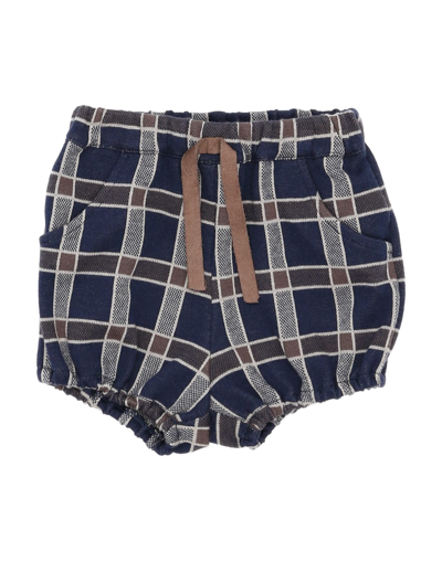 Aletta Newborn Boy Shorts & Bermuda Shorts Midnight Blue Size 3 Cotton, Polyester, Elastane In Blue