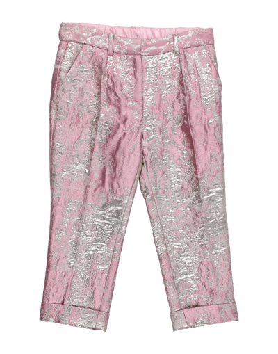 Shop Dolce & Gabbana Toddler Girl Pants Pink Size 7 Polyester, Silk, Metallic Polyester