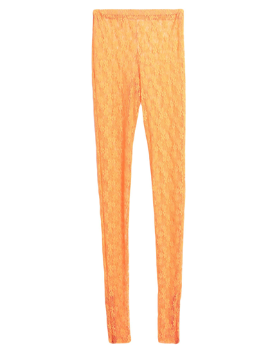 Shop Dimora Woman Pants Orange Size 6 Polyamide, Elastane