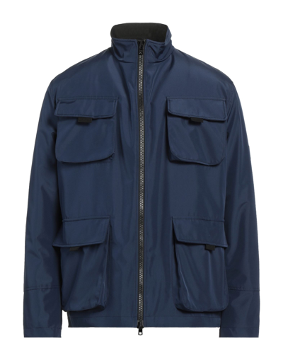 Shop Yoon Man Jacket Midnight Blue Size 40 Polyester, Polyamide, Polyurethane