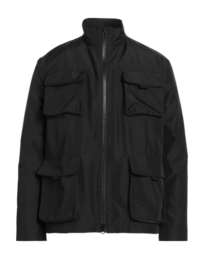 Shop Yoon Man Jacket Black Size 36 Polyester, Polyamide, Polyurethane