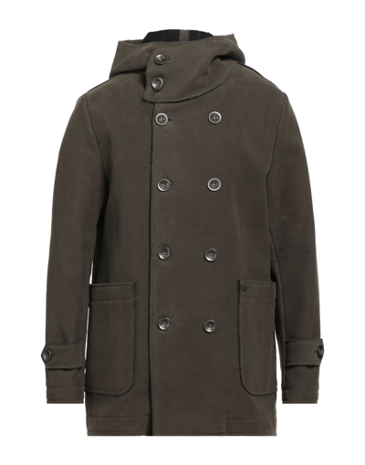 Shop Distretto 12 Coats In Military Green
