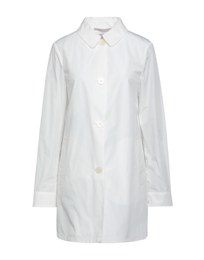 Shop Jan Mayen Woman Overcoat White Size 10 Polyester