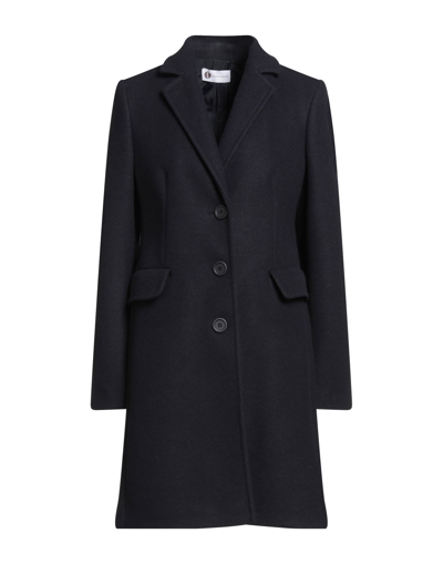 Shop Diana Gallesi Woman Coat Midnight Blue Size 8 Polyester, Wool