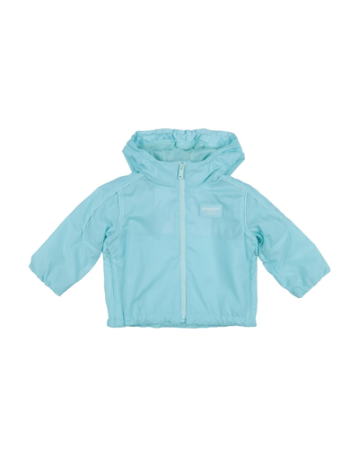 Shop Burberry Jackets In Turquoise