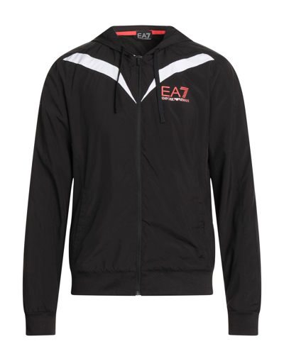 Shop Ea7 Jackets In Black