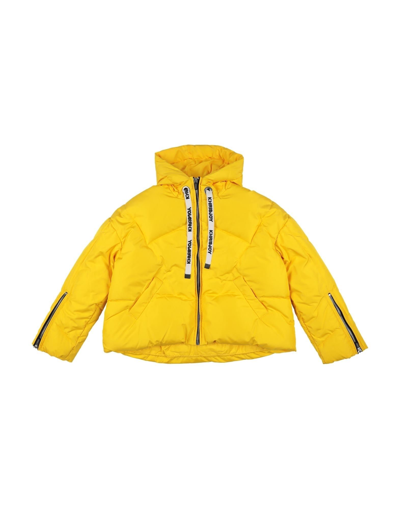 Shop Khrisjoy Toddler Down Jacket Yellow Size 6 Polyester