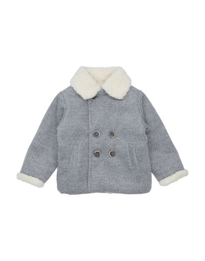 Shop Aletta Newborn Girl Coat Light Grey Size 3 Polyester, Rayon