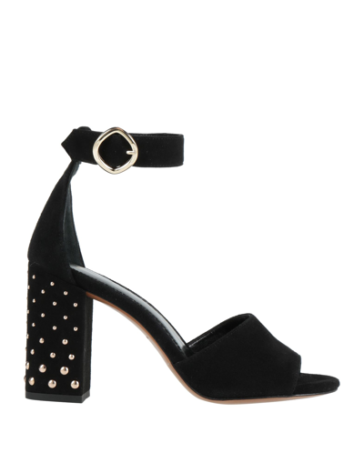 Shop Maje Woman Sandals Black Size 7 Soft Leather