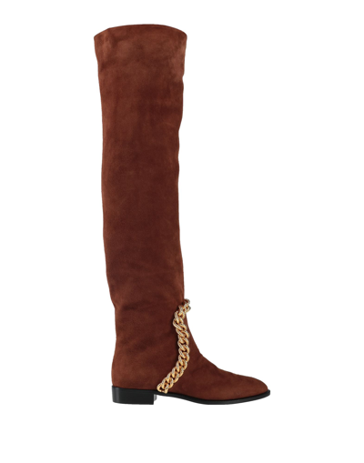 Shop Giuseppe Zanotti Woman Boot Brown Size 7 Soft Leather