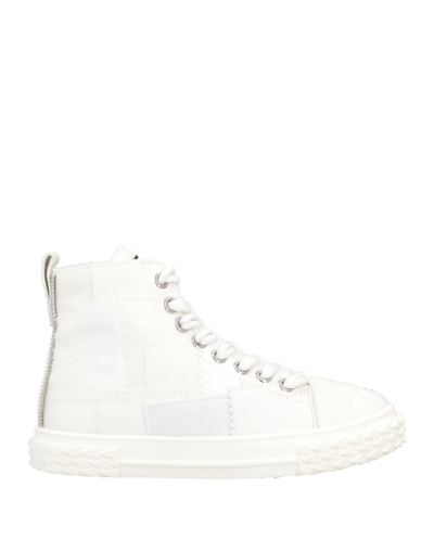 Shop Giuseppe Zanotti Woman Sneakers White Size 6 Soft Leather, Textile Fibers