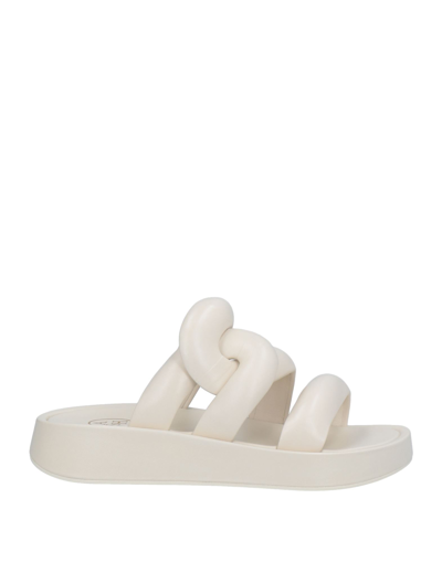 Shop Ash Woman Sandals Ivory Size 7 Soft Leather In White