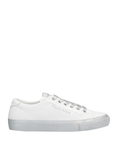 Shop Manila Grace Woman Sneakers White Size 5 Textile Fibers, Soft Leather
