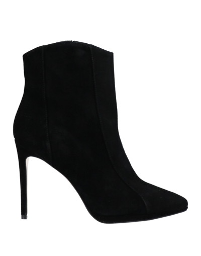 Shop Dondup Woman Ankle Boots Black Size 10 Soft Leather