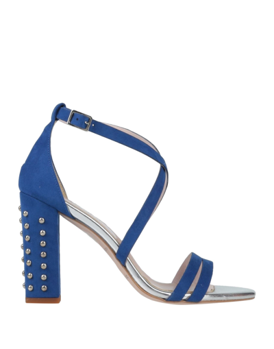 Shop Byblos Sandals In Blue