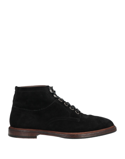 Shop Dolce & Gabbana Man Ankle Boots Black Size 8 Goat Skin