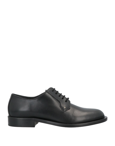 Shop Valentino Garavani Woman Lace-up Shoes Black Size 8 Soft Leather