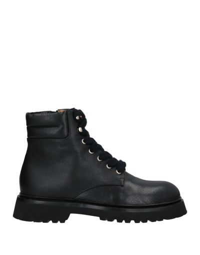 Shop Pomme D'or Woman Ankle Boots Black Size 9.5 Calfskin