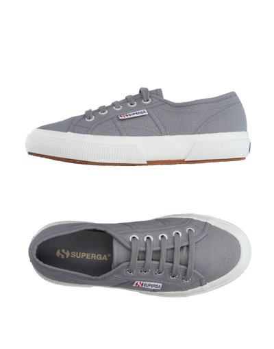 Shop Superga Woman Sneakers Grey Size 5.5 Cotton