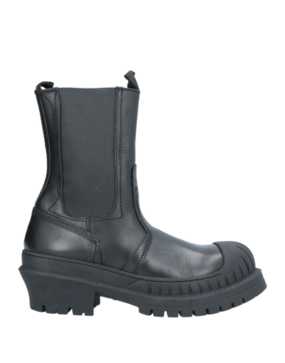 Shop Acne Studios Woman Ankle Boots Black Size 7 Soft Leather