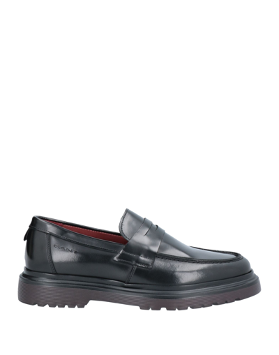 Shop Gant Loafers In Black
