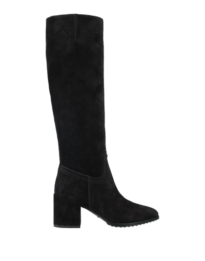Shop Tod's Knee Boots In Black