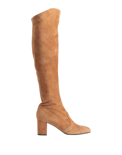 Shop L'autre Chose L' Autre Chose Woman Knee Boots Sand Size 7.5 Soft Leather In Beige