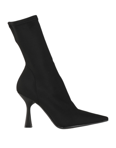 Shop Bianca Di Woman Ankle Boots Black Size 11 Textile Fibers