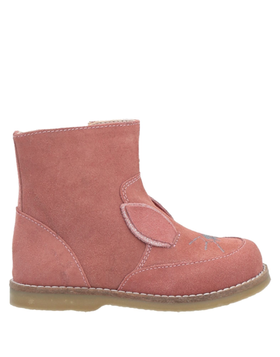 Oca-loca Toddler Girl Ankle Boots Antique Rose Size 9c Soft Leather In Pink