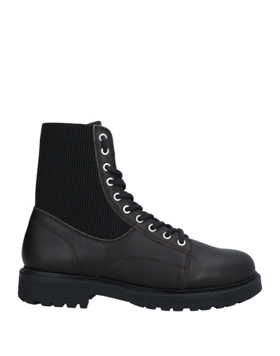Shop Diesel Man Ankle Boots Dark Brown Size 10.5 Soft Leather
