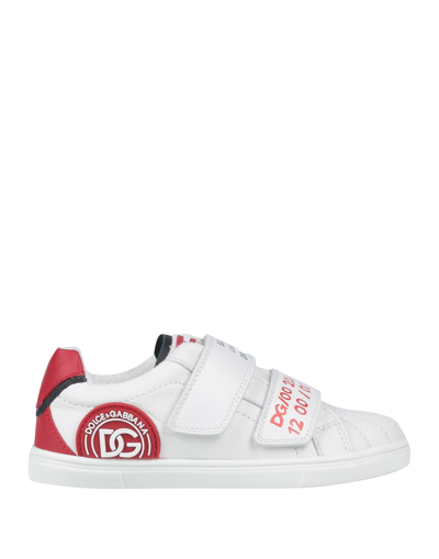 Shop Dolce & Gabbana Toddler Boy Sneakers White Size 9.5c Calfskin