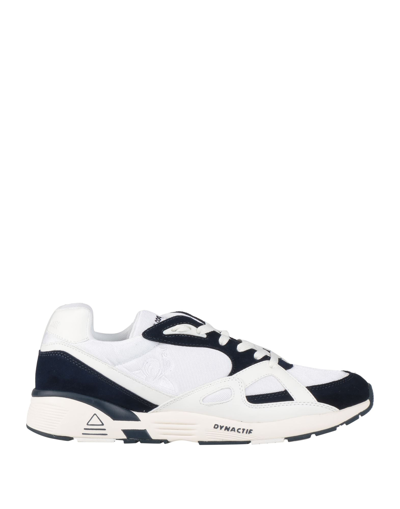 Shop Le Coq Sportif Lcs R850 Man Sneakers White Size 9 Soft Leather, Textile Fibers